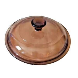 Pyrex Amber Glass Lid Visionware